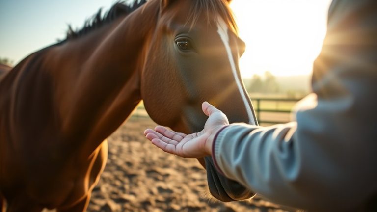 approaching horses calmly respectfully