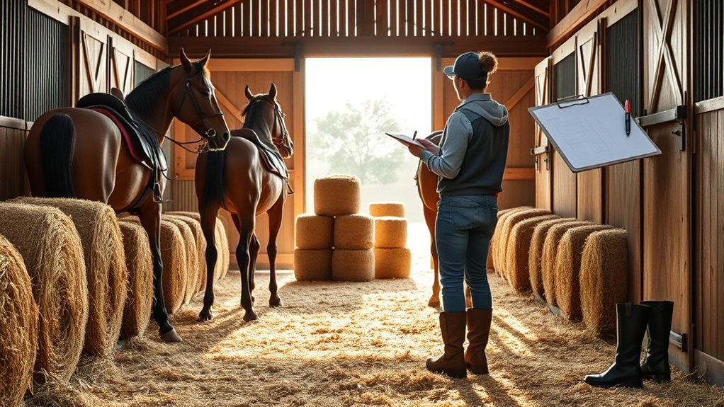 calculate hay for multiple horses