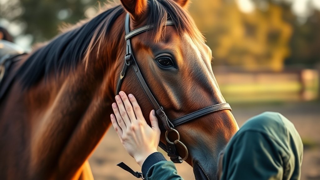 gain horse s attention peacefully