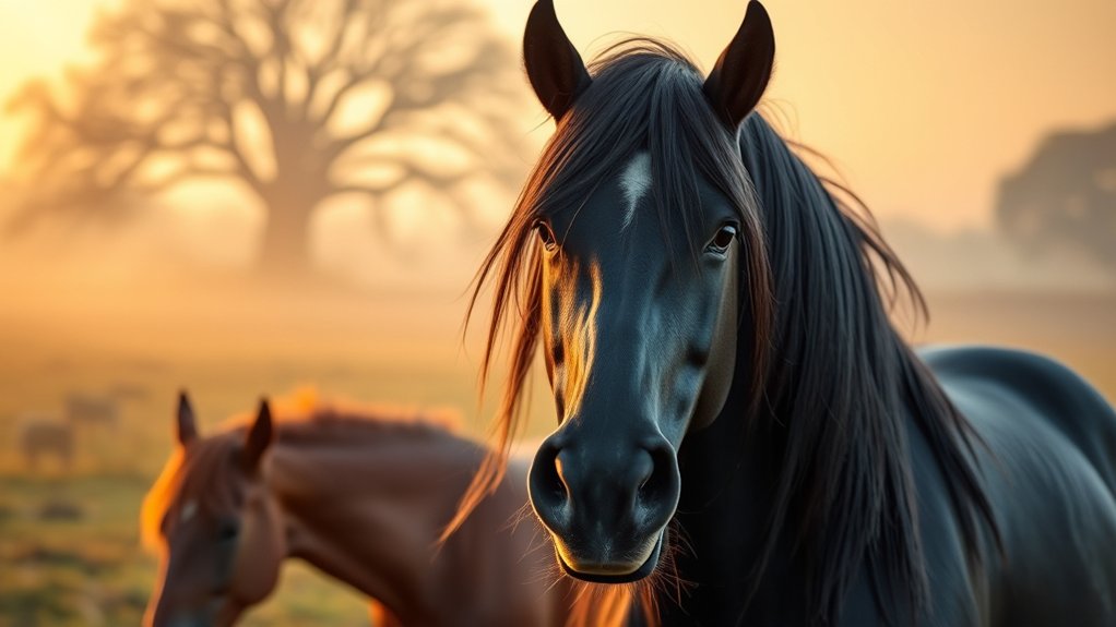 gentle trainable social equine