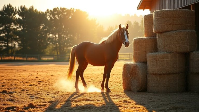 hay bales per horse