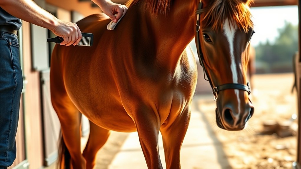 horse grooming step by step