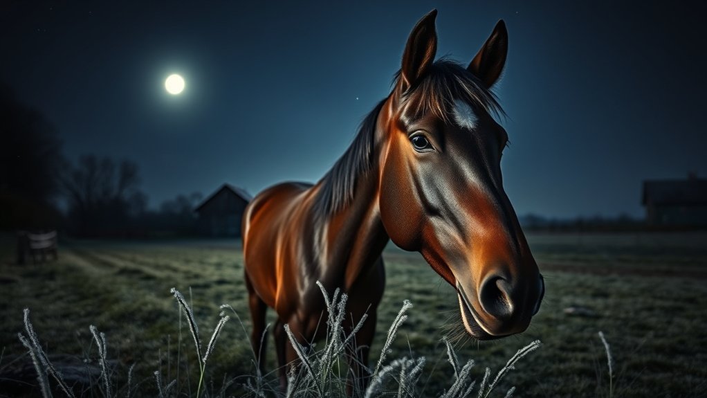 horses perceive night vision