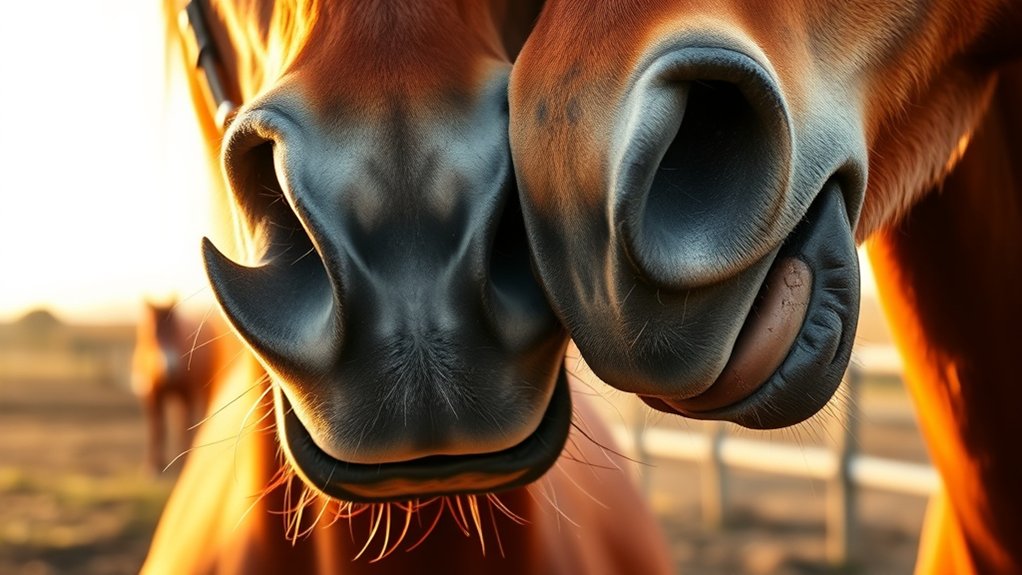 horses teeth grinding communication