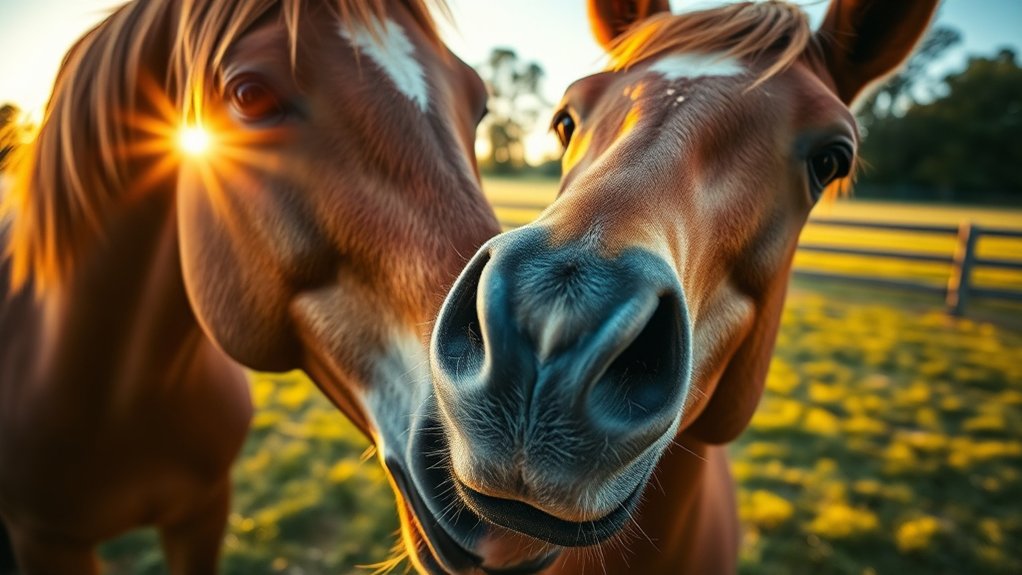 horses use vocal and body language