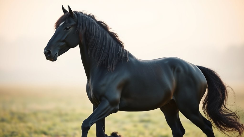 majestic black muscular elegance