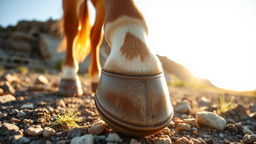 natural terrain maintains hoof health