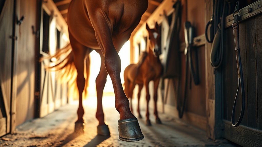 normal vs problematic horse stomping