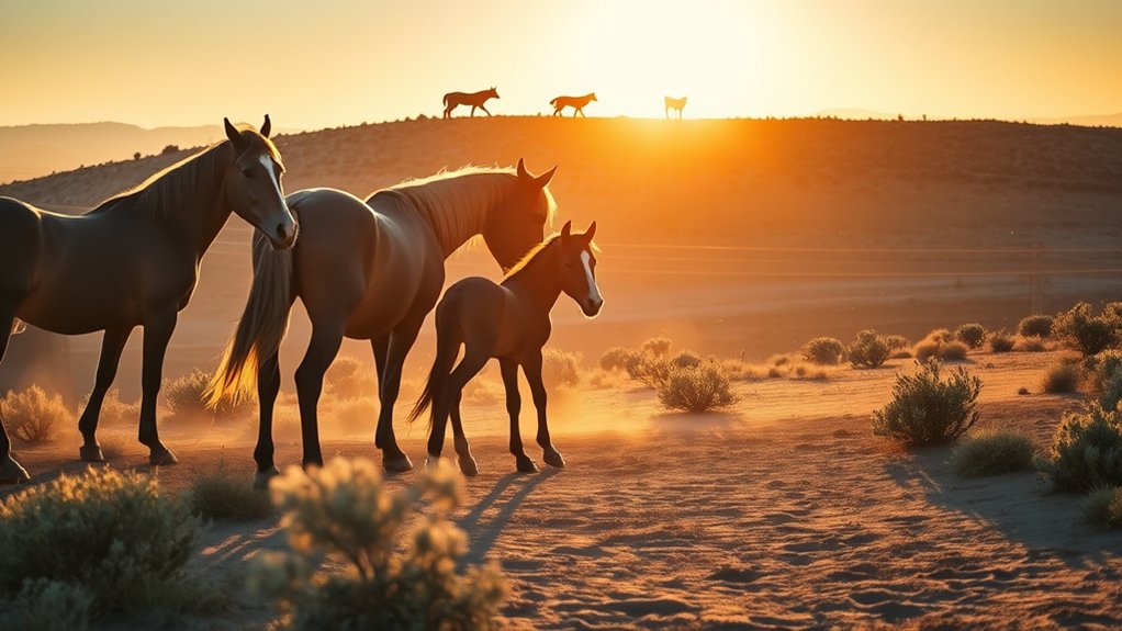 predators control horse populations