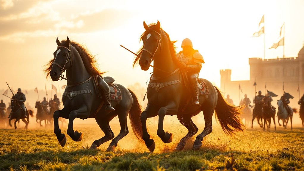 resilient agile medieval warhorses