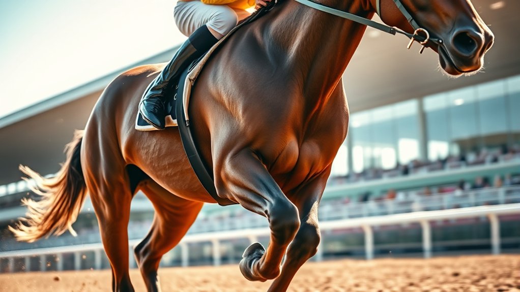 rider technique maximizes horse speed