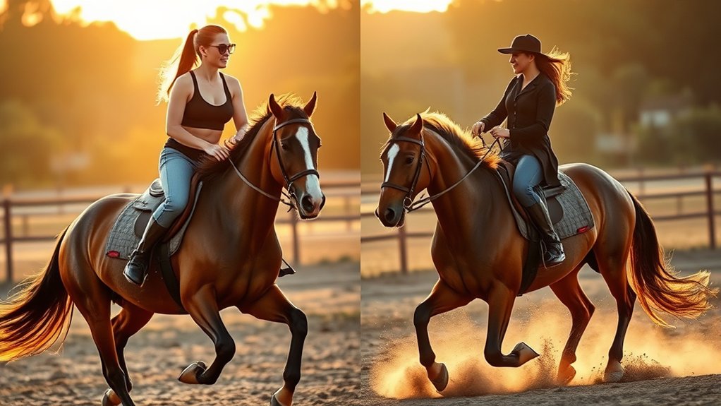 riding intensity affects calories