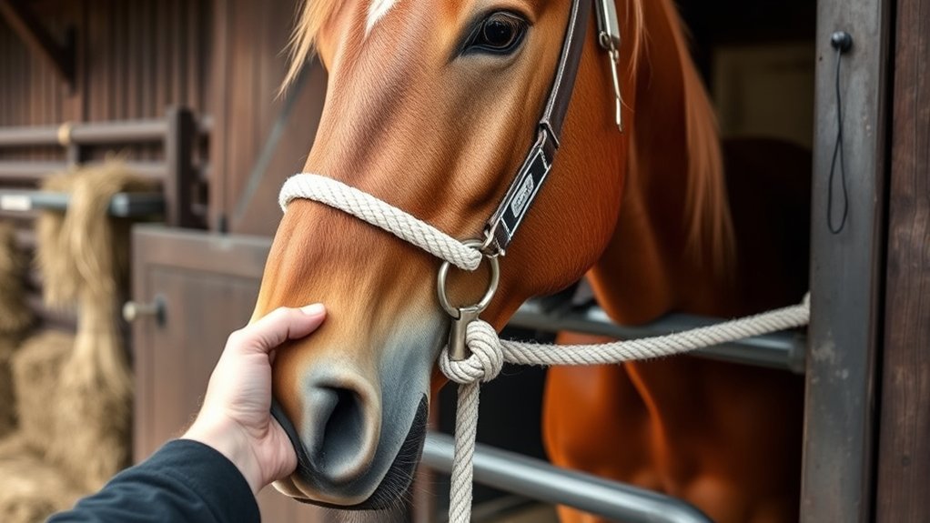 secure horse with quick release