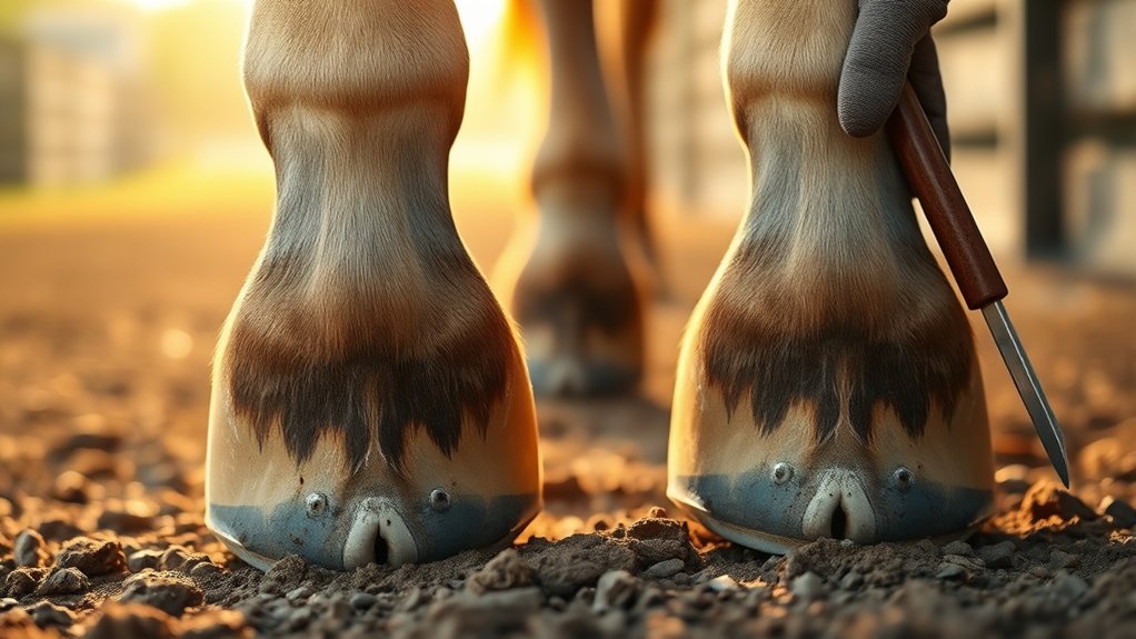 signs of needing hoof trim