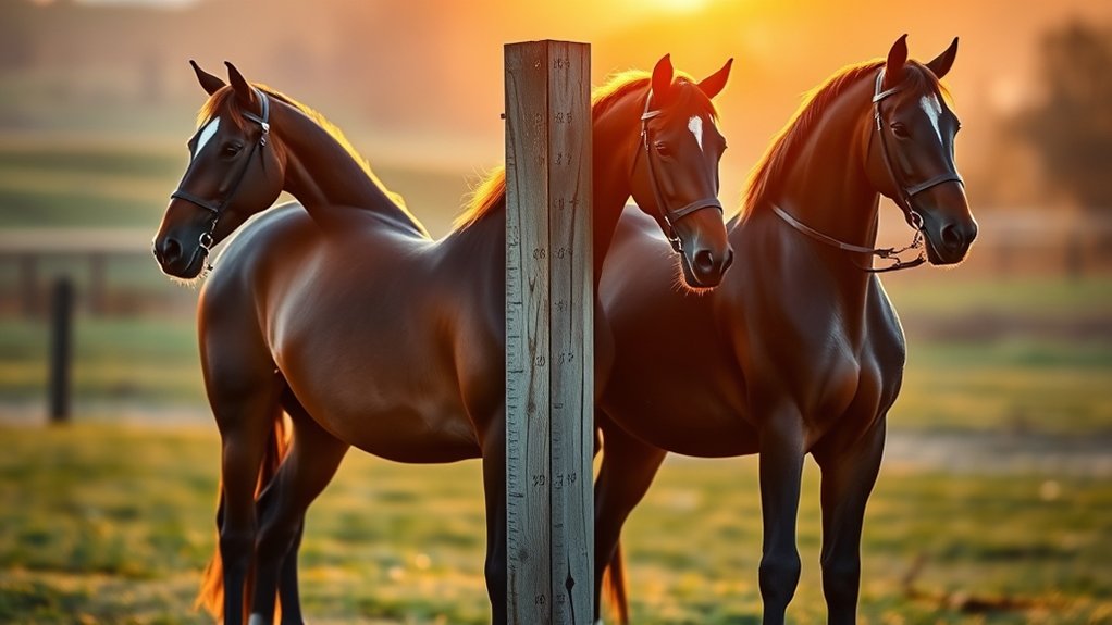 thoroughbred height standards