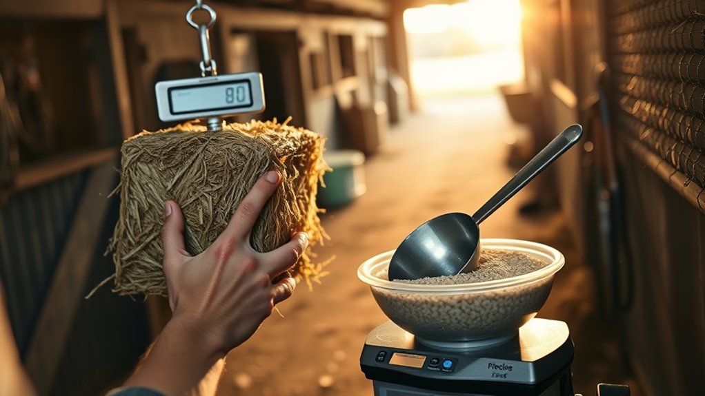 weigh hay and grain
