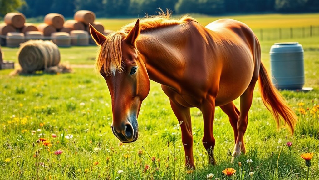 balanced diet promotes horse longevity
