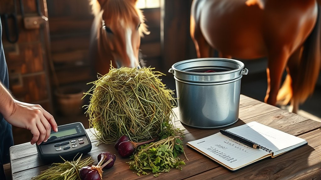 calculate horse forage needs