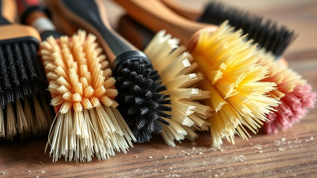 choose brushes based on coat