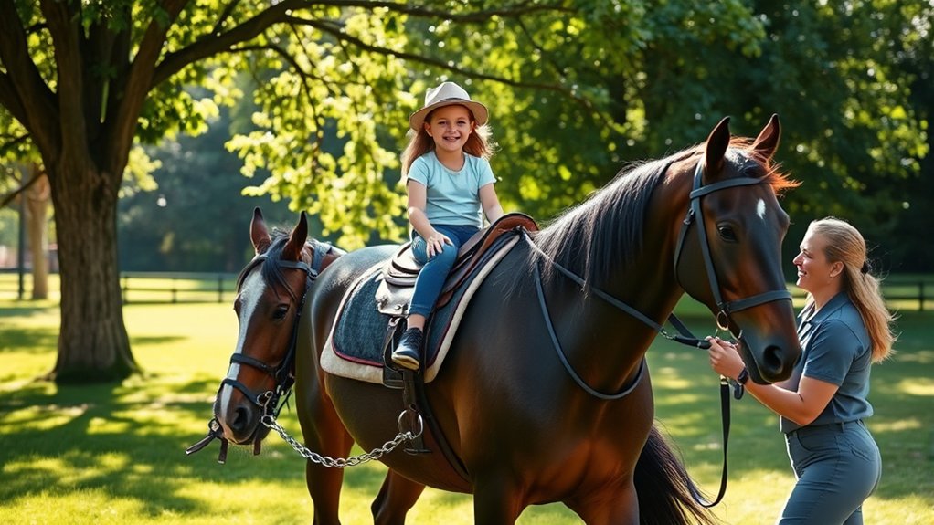 horse movement improves motor skills