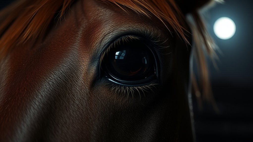 horse vision differs markedly