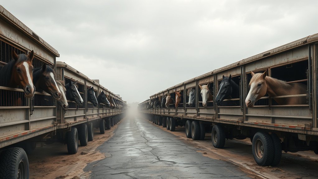 horses suffer during transport