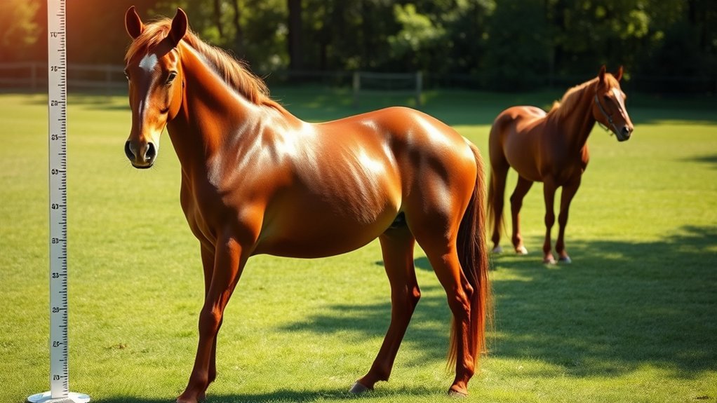 morgan horses are medium sized