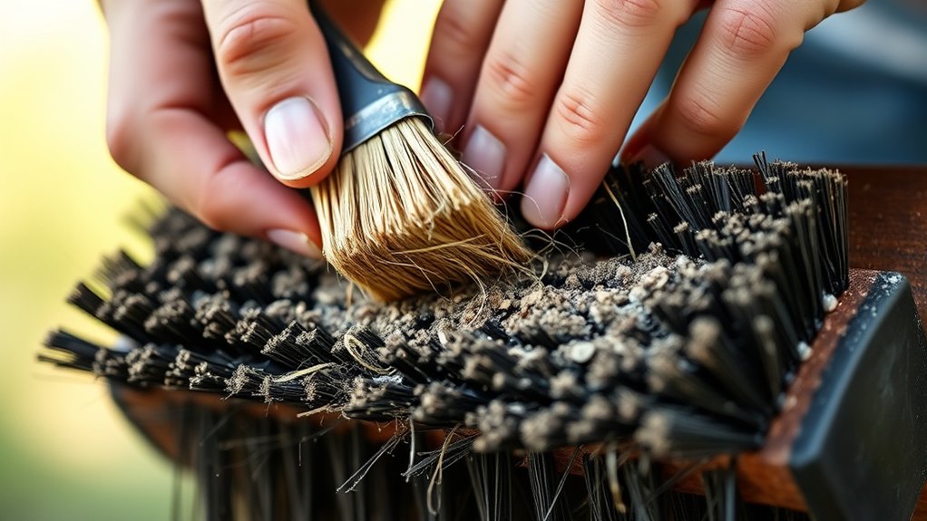 remove debris before washing