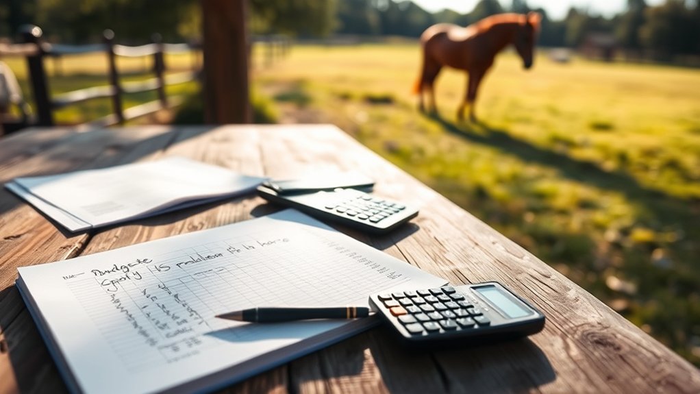 set a comprehensive horse budget