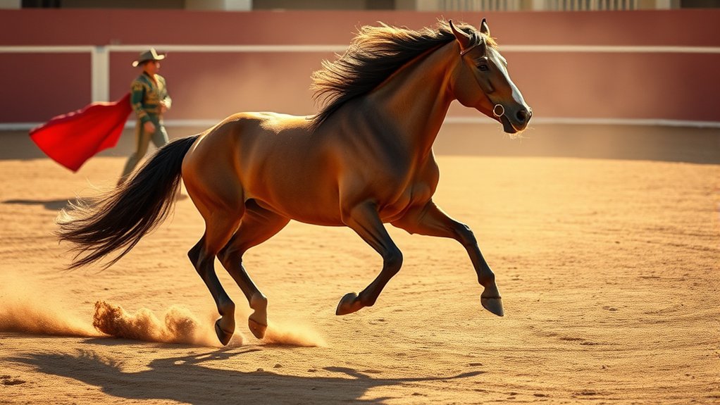andalusian horses bullfighting role