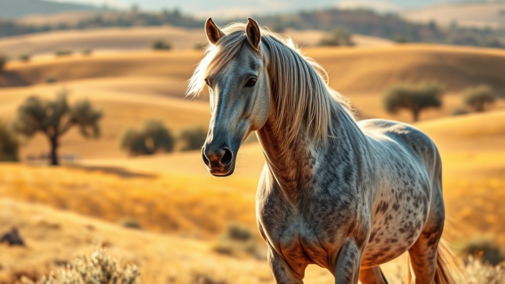 elegant muscular noble horse