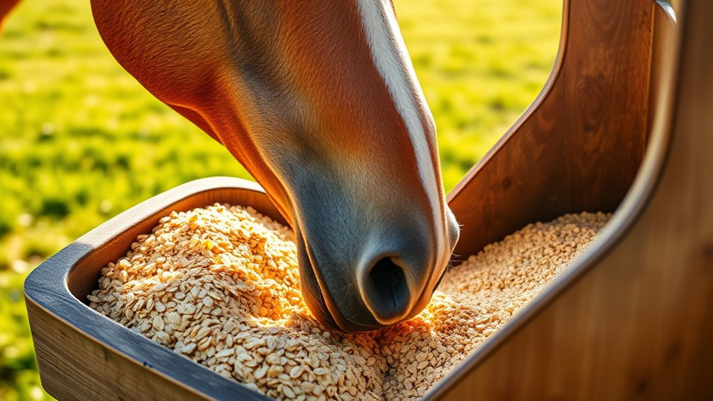 gradually adjust horse diet